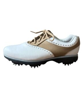 Women's FootJoy eMerge Golf Shoes Size 6 White Tan